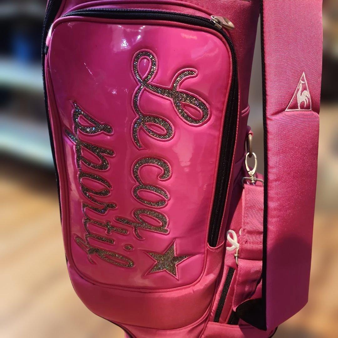 Le Coq Sportif ピンクキャディバッグ