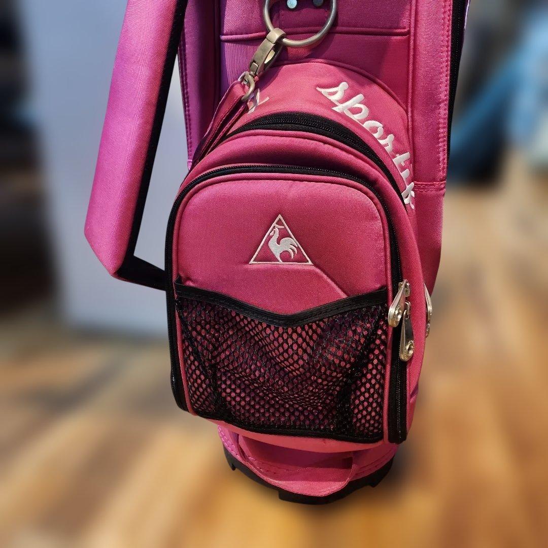 Le Coq Sportif ピンクキャディバッグ