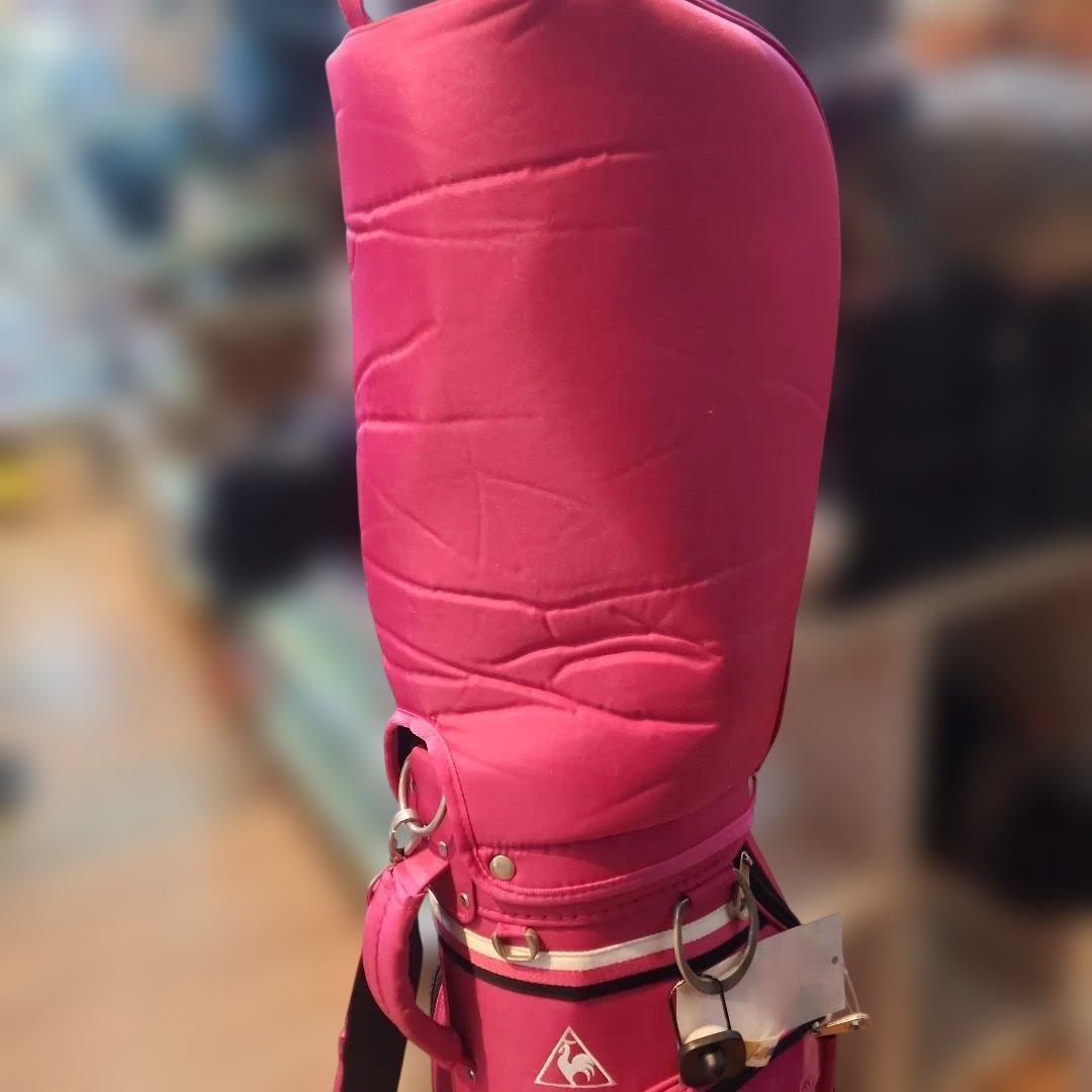 Le Coq Sportif ピンクキャディバッグ