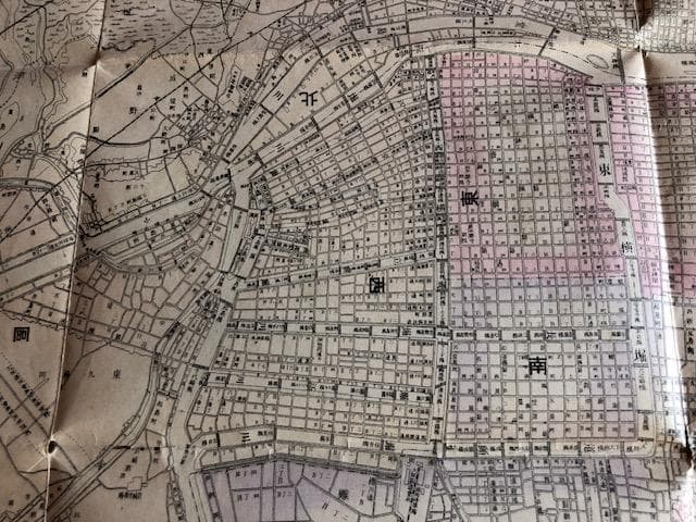 明治期古地図 近畿地方 都市図 明治30年大判 折図 資料 d597y64