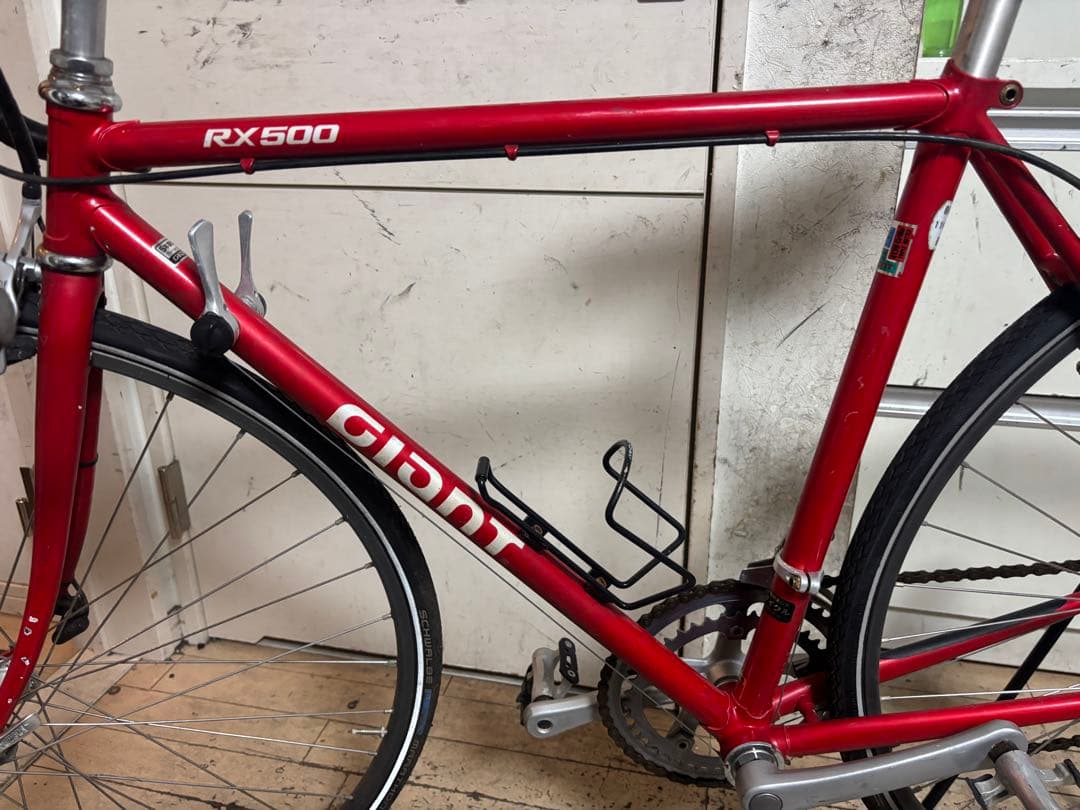 前田Giant RX500 レッド クロモリ　ロードバイク