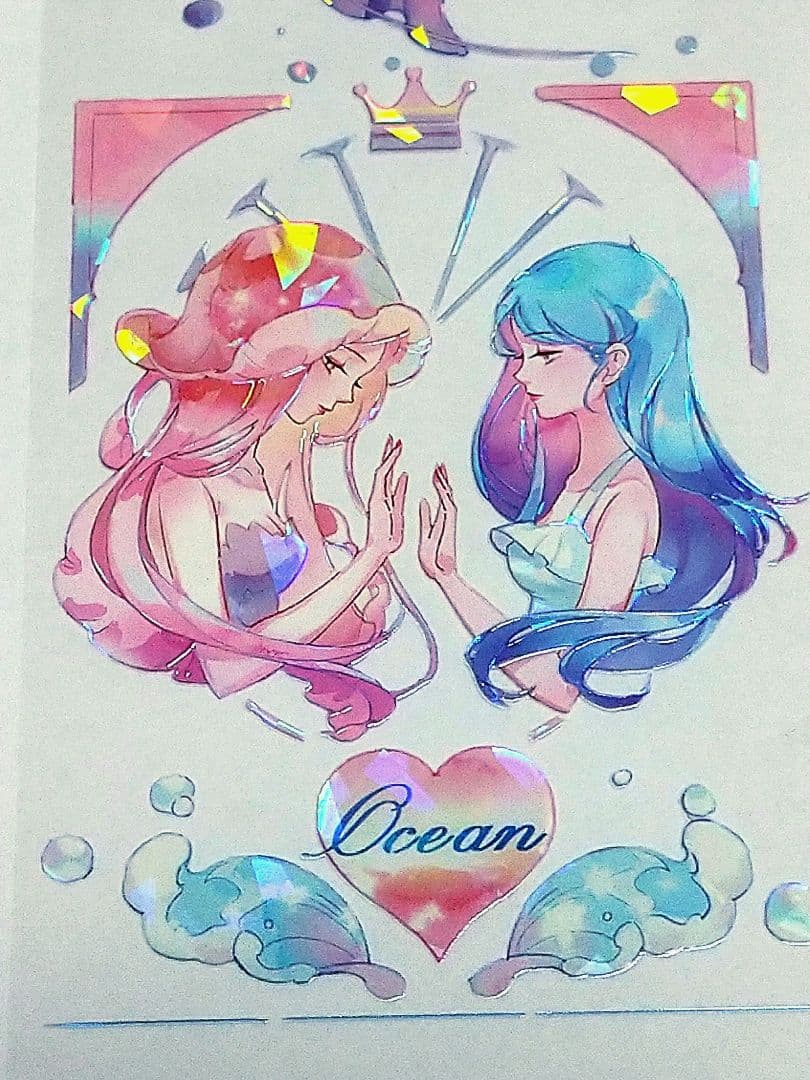 J1086＃海洋少女(贝壳光)LAPUTA切り売り海外人物マステ女の子