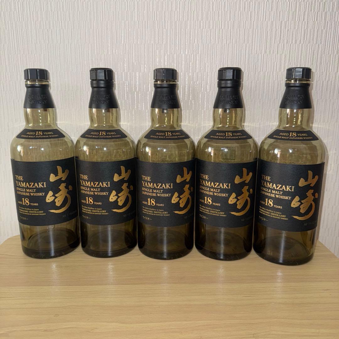 山崎18年　空瓶　未洗浄　10本