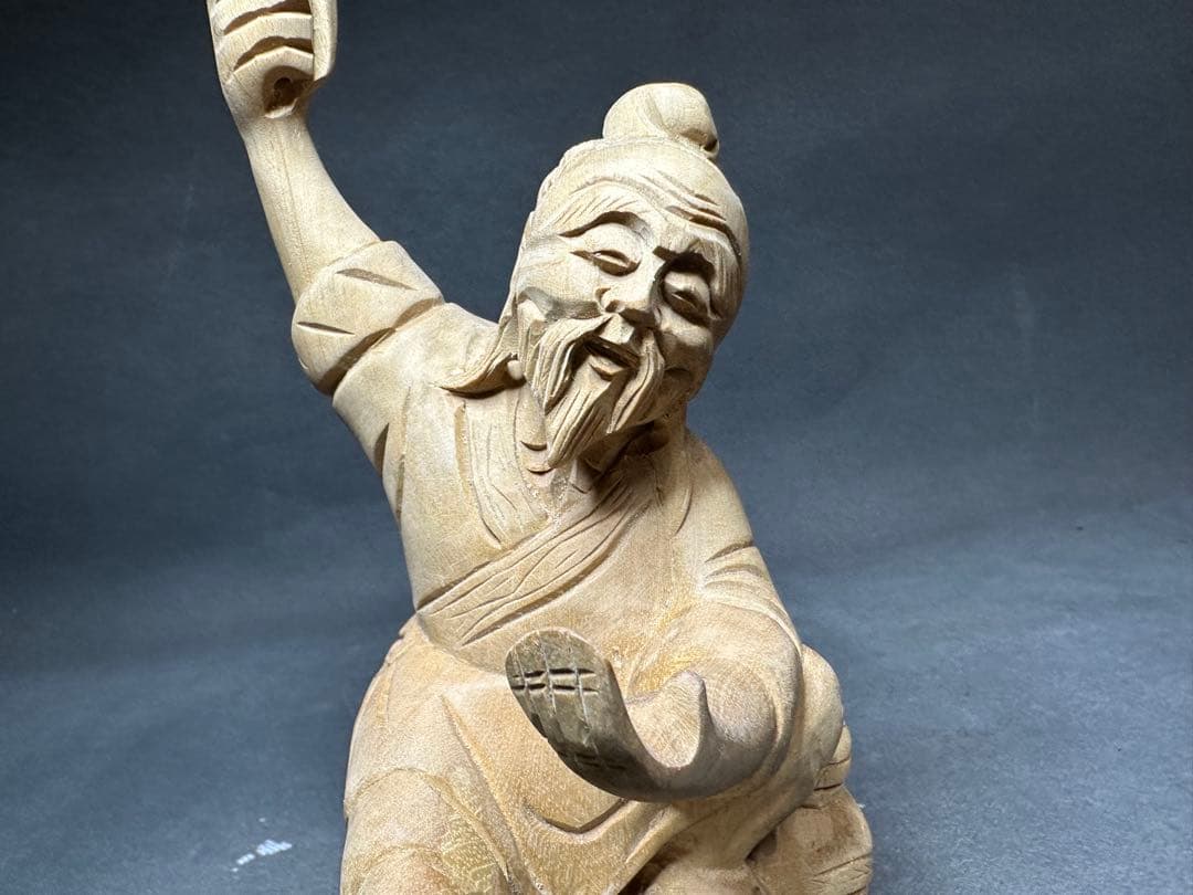 木彫り　骨董 木像　木製　仏教　密教　置物　骨董　アンティーク　魔除け　お守り