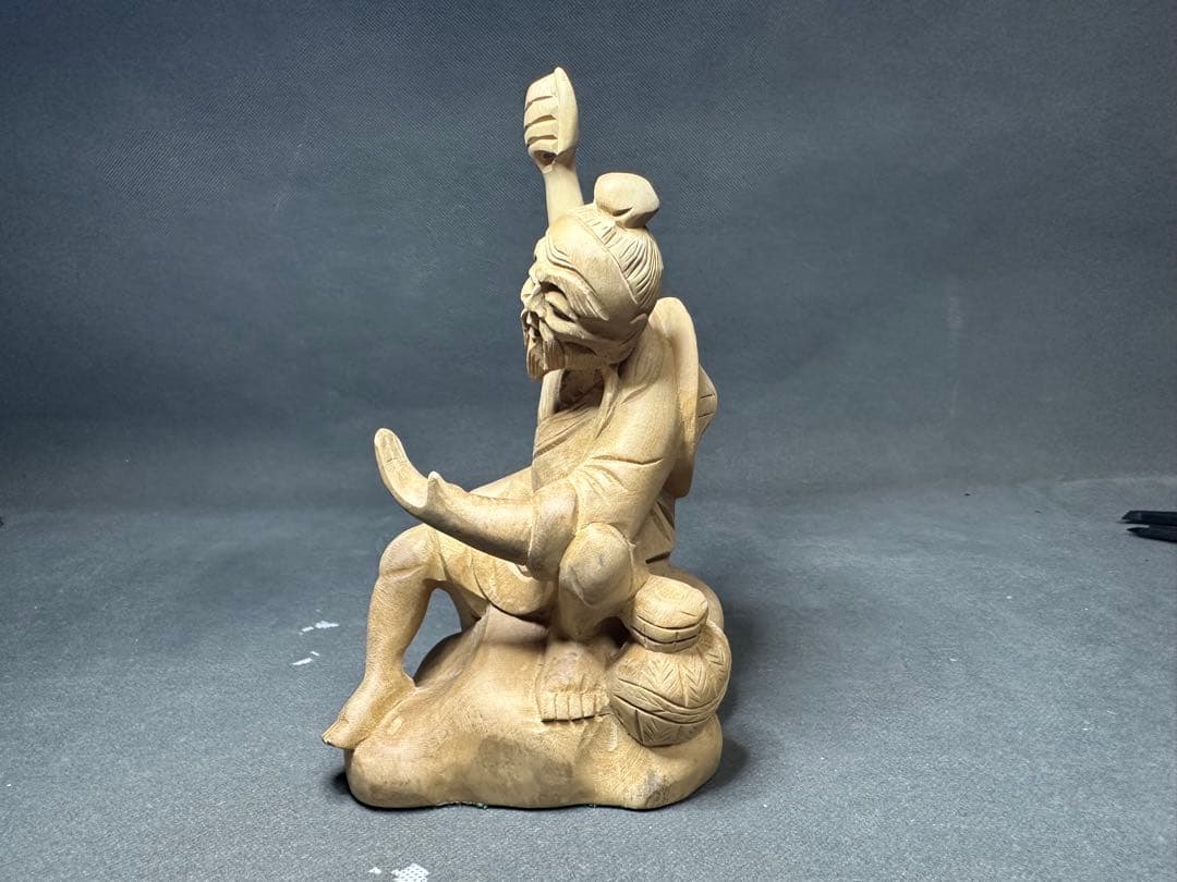 木彫り　骨董 木像　木製　仏教　密教　置物　骨董　アンティーク　魔除け　お守り