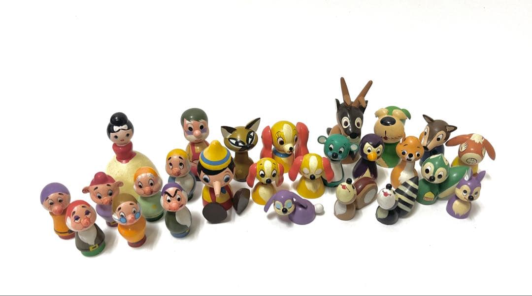 希少美品【Disney まんがこけし】59体 昭和レトロ
