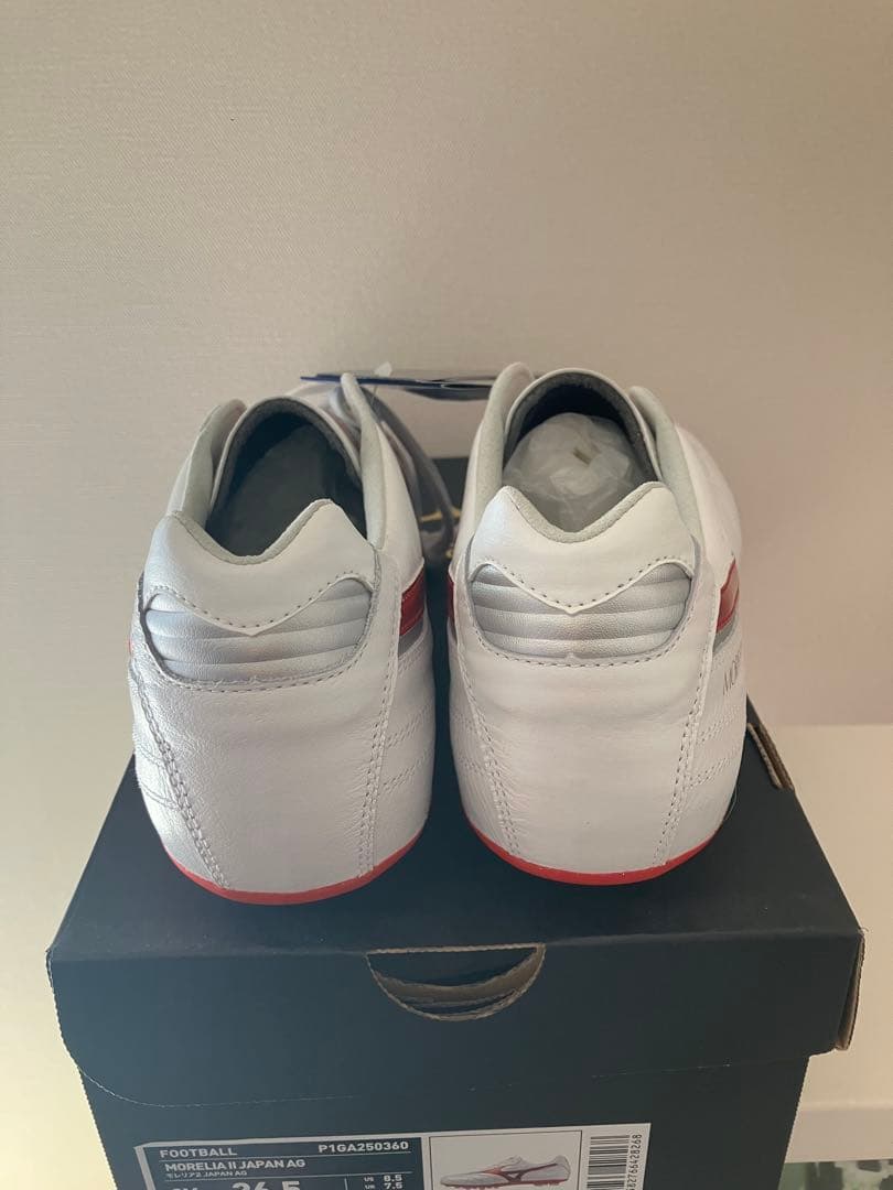 MIZUNO モレリア 2 JAPAN AG 26.5cm ホワイト/レッド