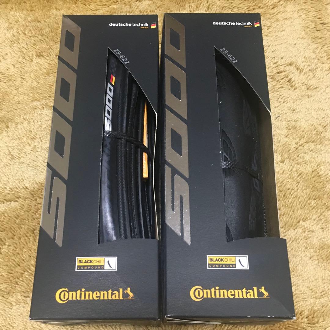 新品　コンチネンタルGP5000 25C クリンチャー チューブ付