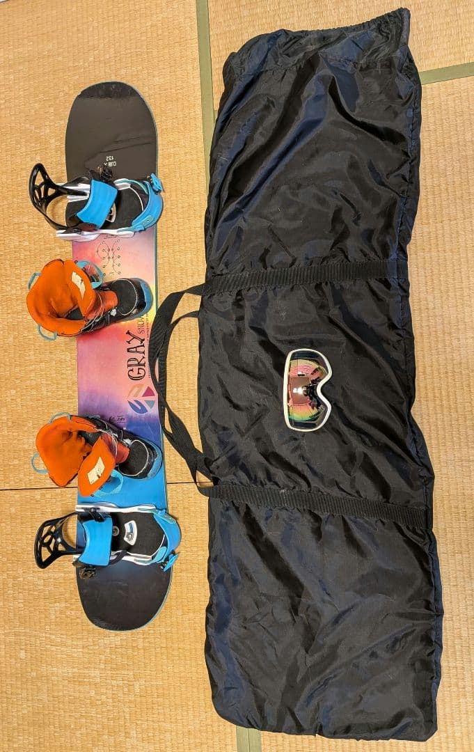 キッズ スノーボードセット ボード132cm 23年/ブーツ21cm/バインS
