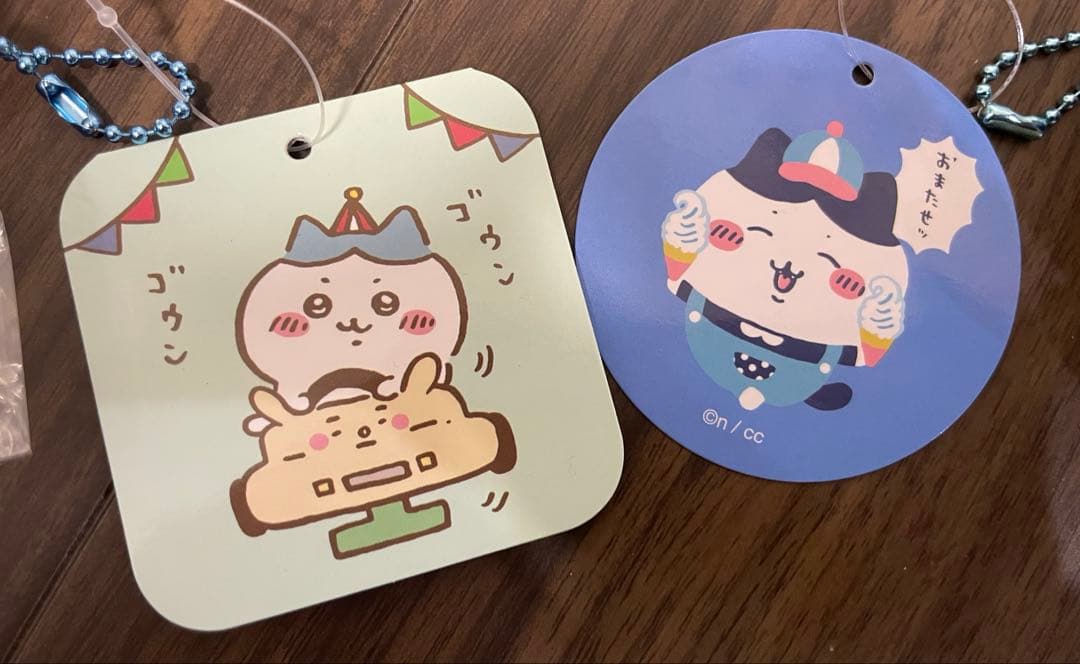 ちいかわワクワクゆうえんち ハチワレ ぬいぐるみ マスコット 4点セット