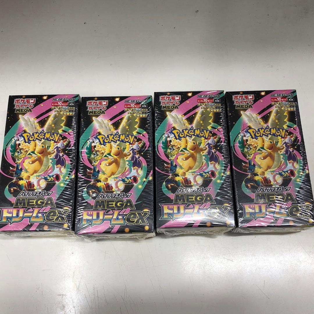 : ポケモンカードゲーム MEGAドリームEX シュリンク付　 4BOX