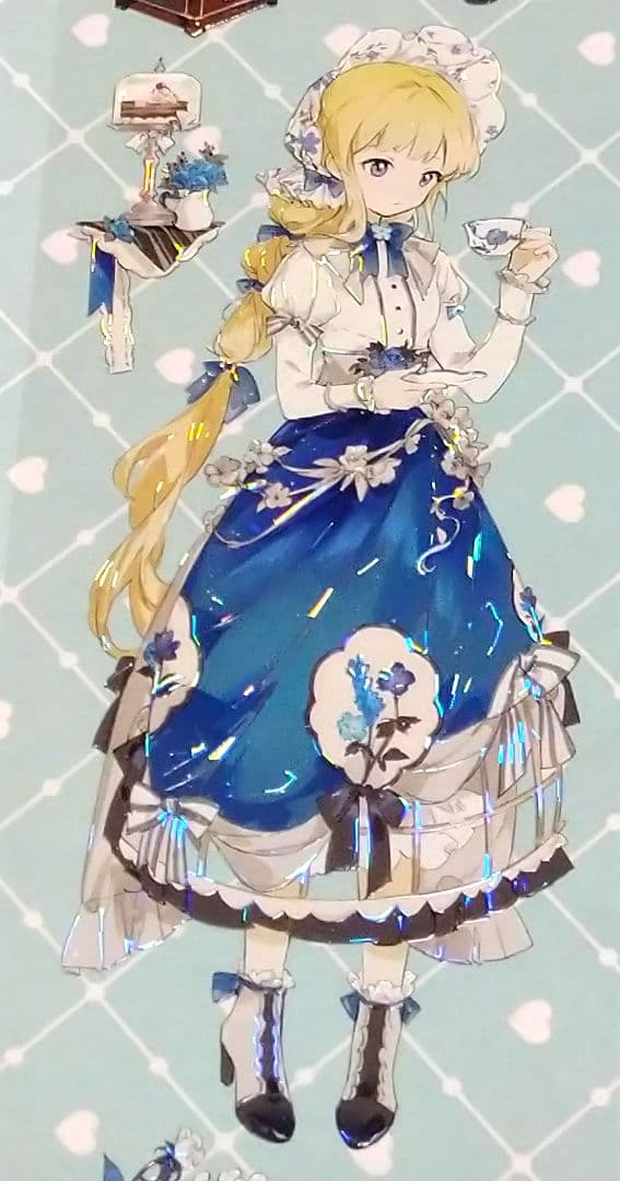 J779＃皇家蓝绸(贝壳光)shine切り売り海外人物マステ女の子