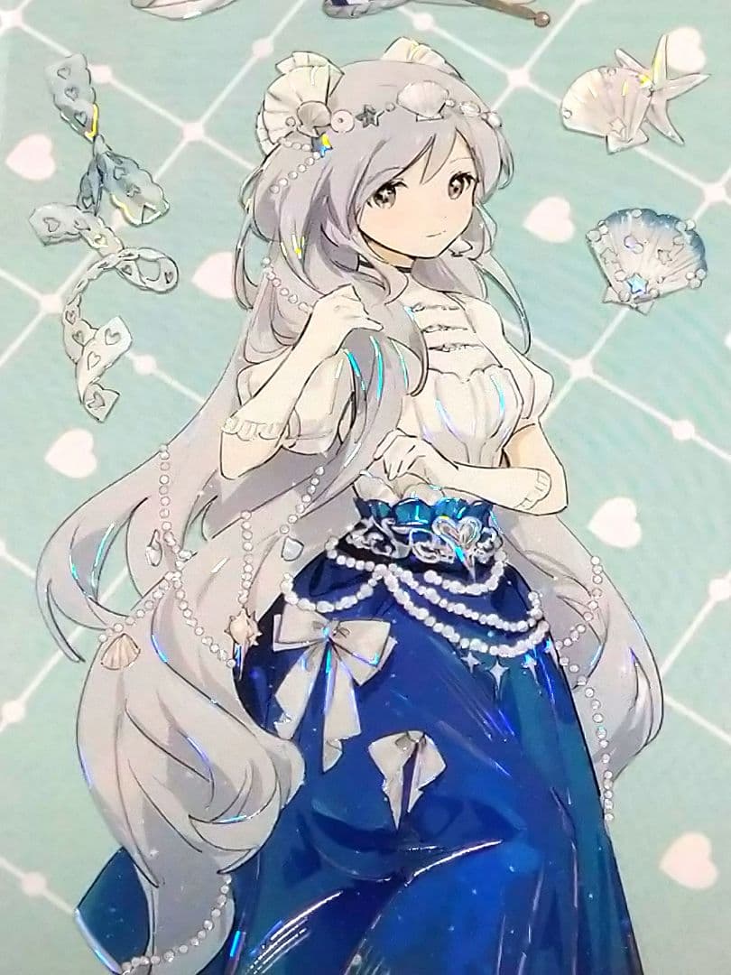 J779＃皇家蓝绸(贝壳光)shine切り売り海外人物マステ女の子