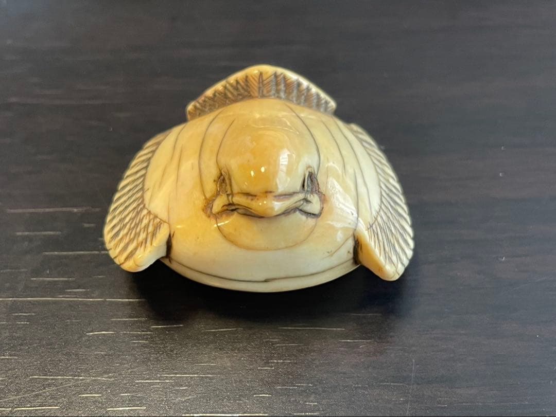 時代「正直　銘」最高材質　◇福良雀◇ 印籠 根付 提げ物 提物 帯締