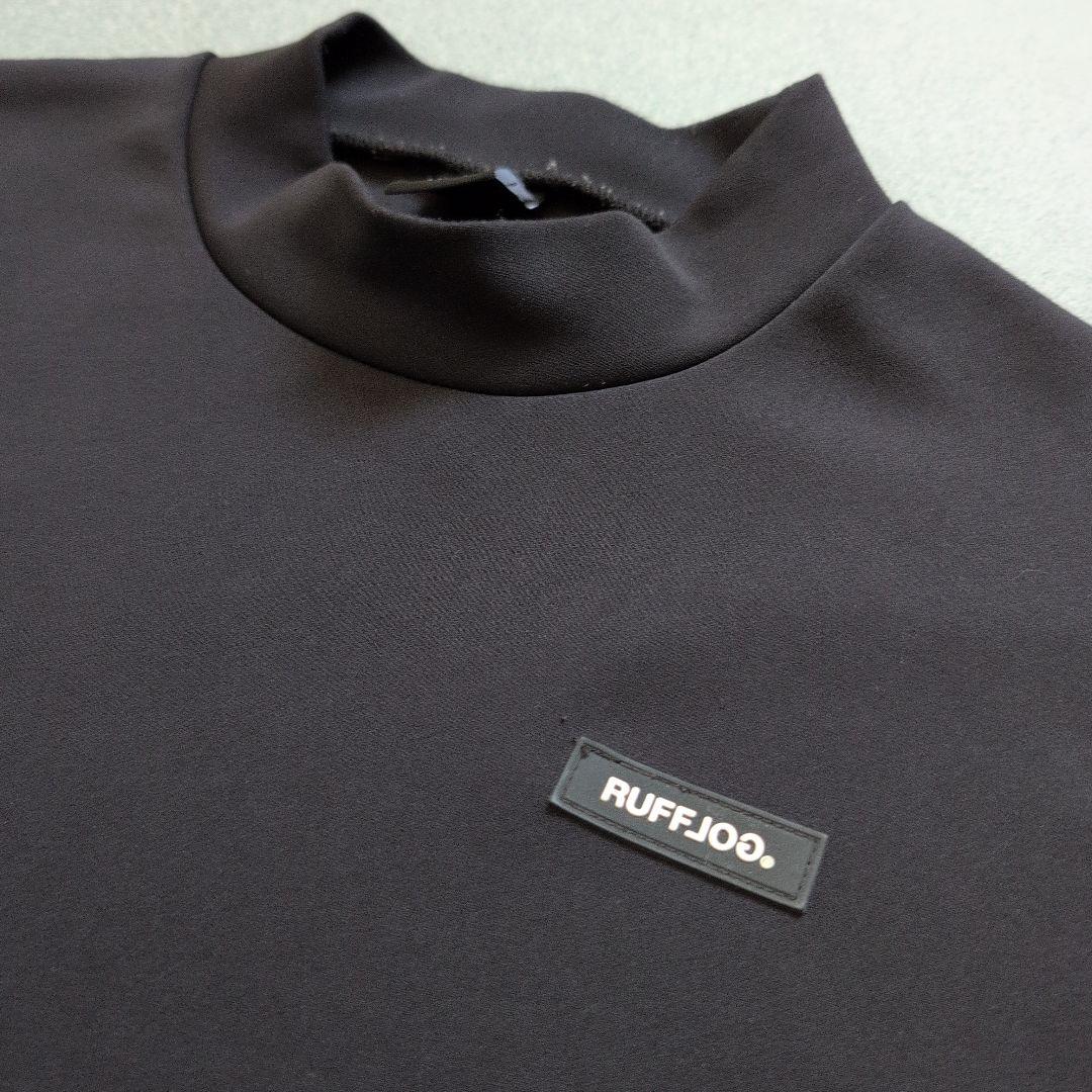 【美品】ラフロッグゴルフ　ダンボールニット素材　モックネック長袖　黒　XL