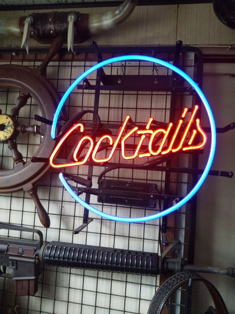 カクテルCocktailアメリカン雑貨レトロ、アンティークネオンサイン ネオン管