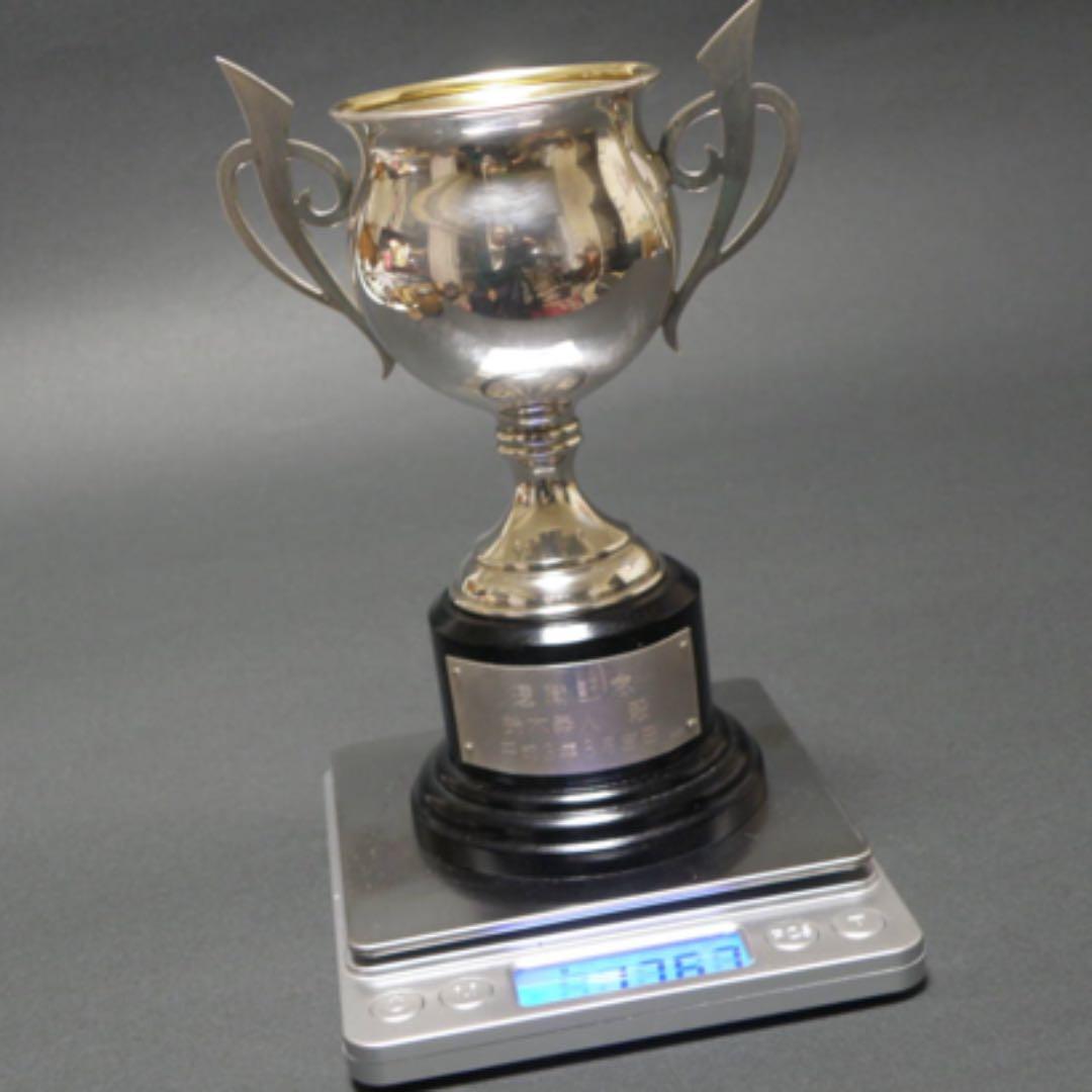 アンティーク　純銀製　銀優勝カップ 純銀刻印有　専用箱付