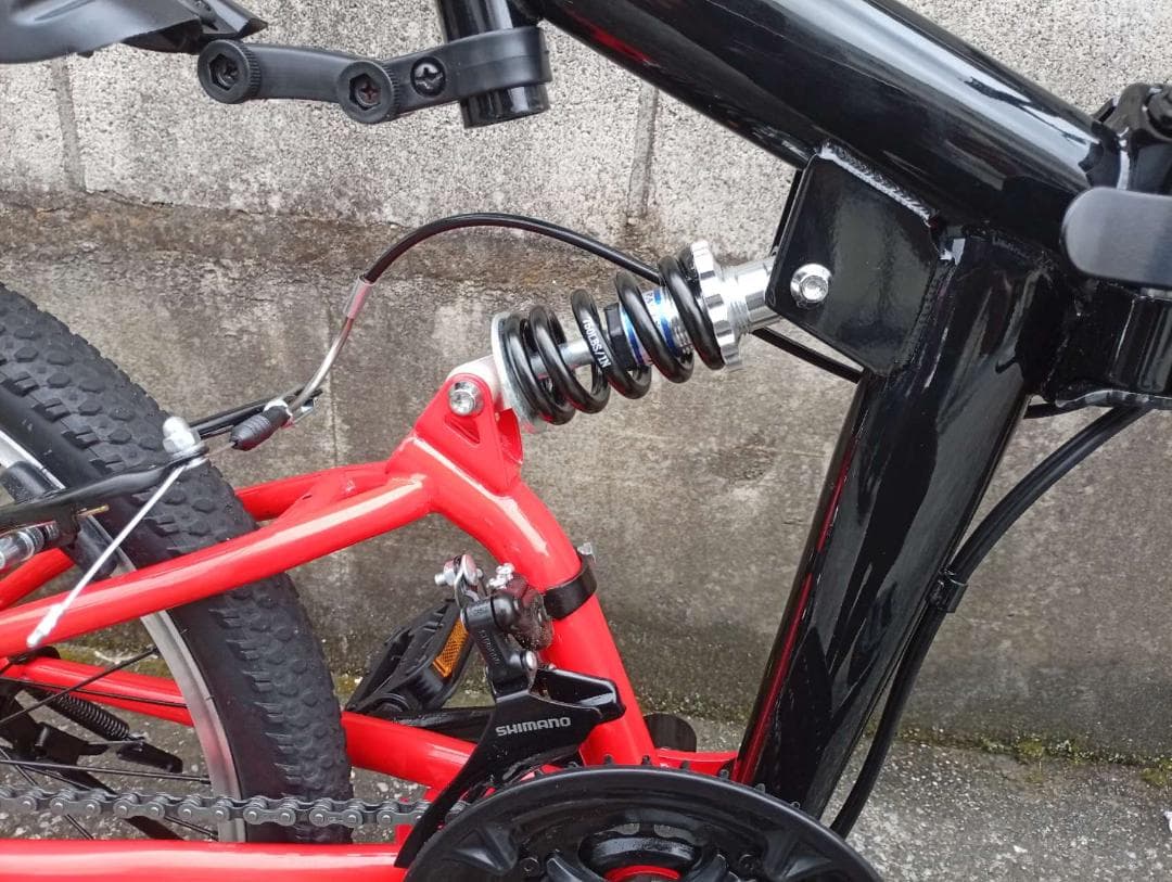 Discovery 折りたたみ自転車 20インチ black/red