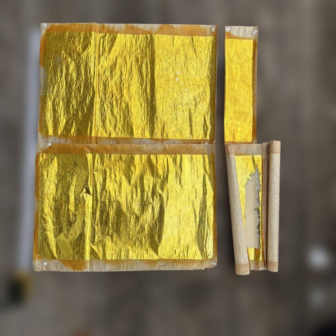 大正〜昭和期 和紙に金箔／金泥 下地紙・見本紙 まとめて