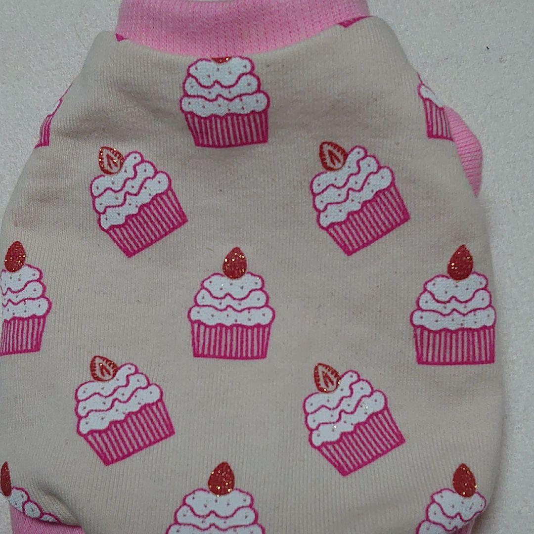 犬服 3S わんこの普段着　いちごケーキ