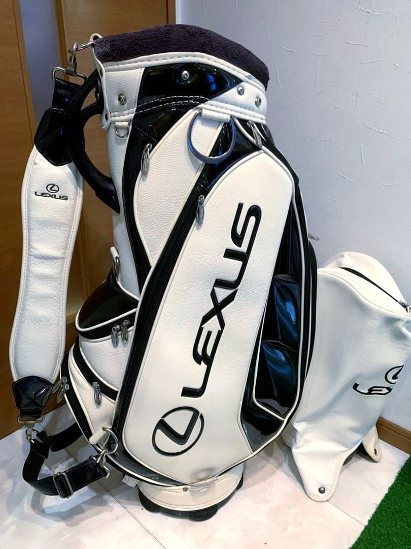 希少　完売　正規品　レクサス　LEXUS 3眼　キャディバッグ　カーボン　合皮