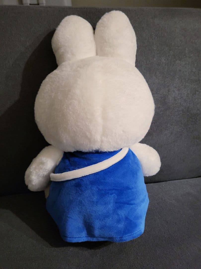 ミッフィー ぬいぐるみ 約30cm 白 青