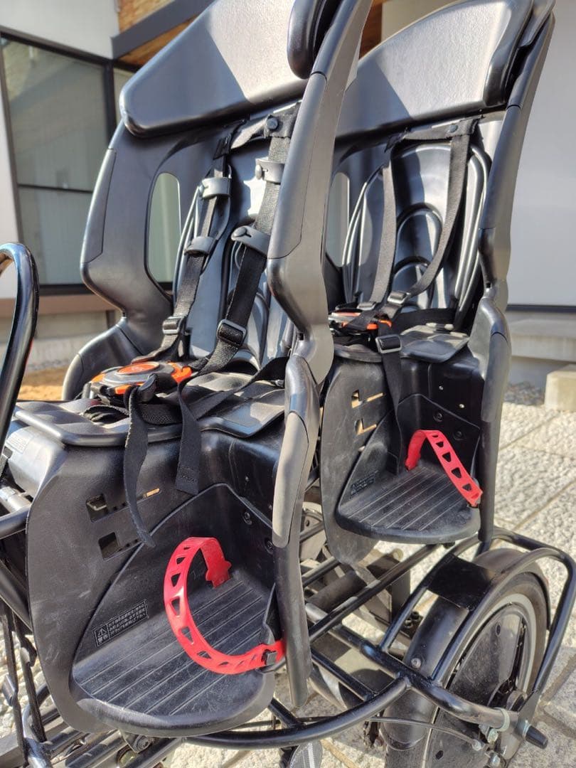 【Yur】ふたごじてんしゃ いしころくろ 専用レインカバー付き