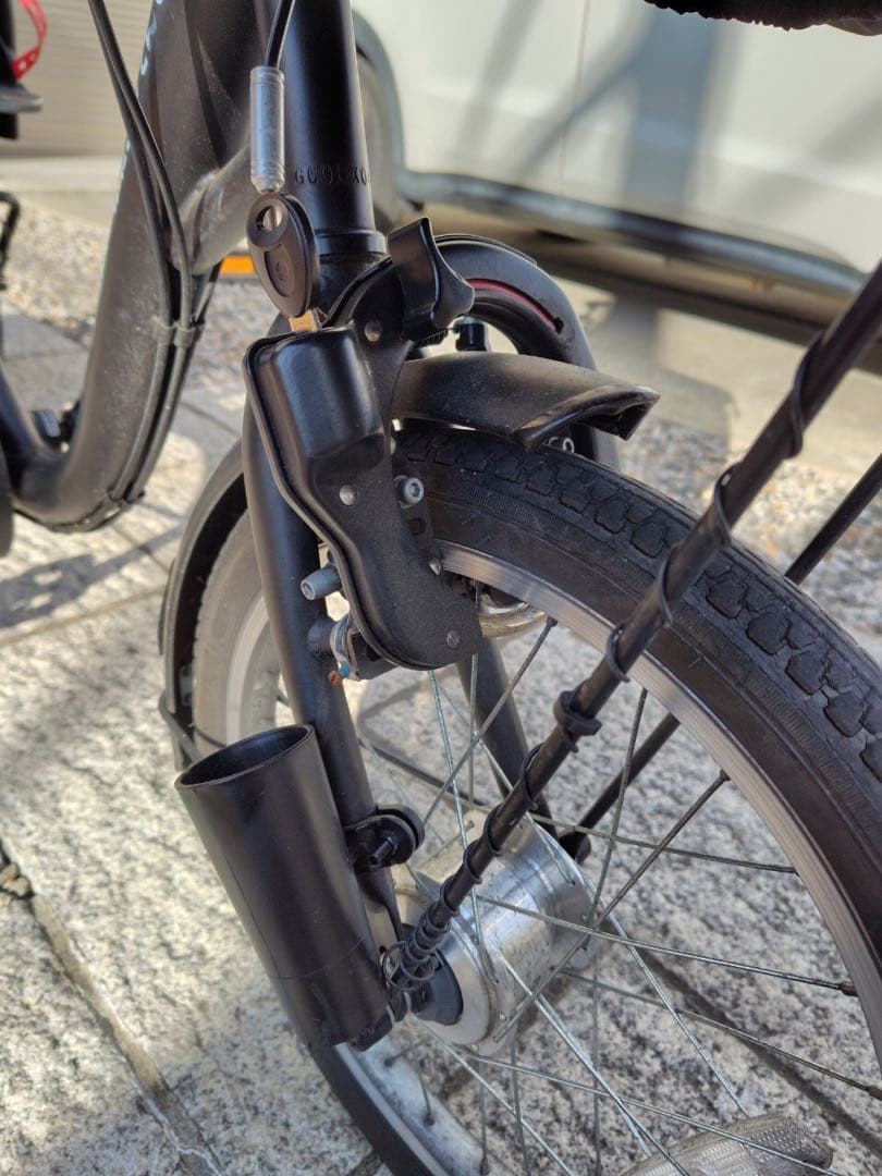 【Yur】ふたごじてんしゃ いしころくろ 専用レインカバー付き