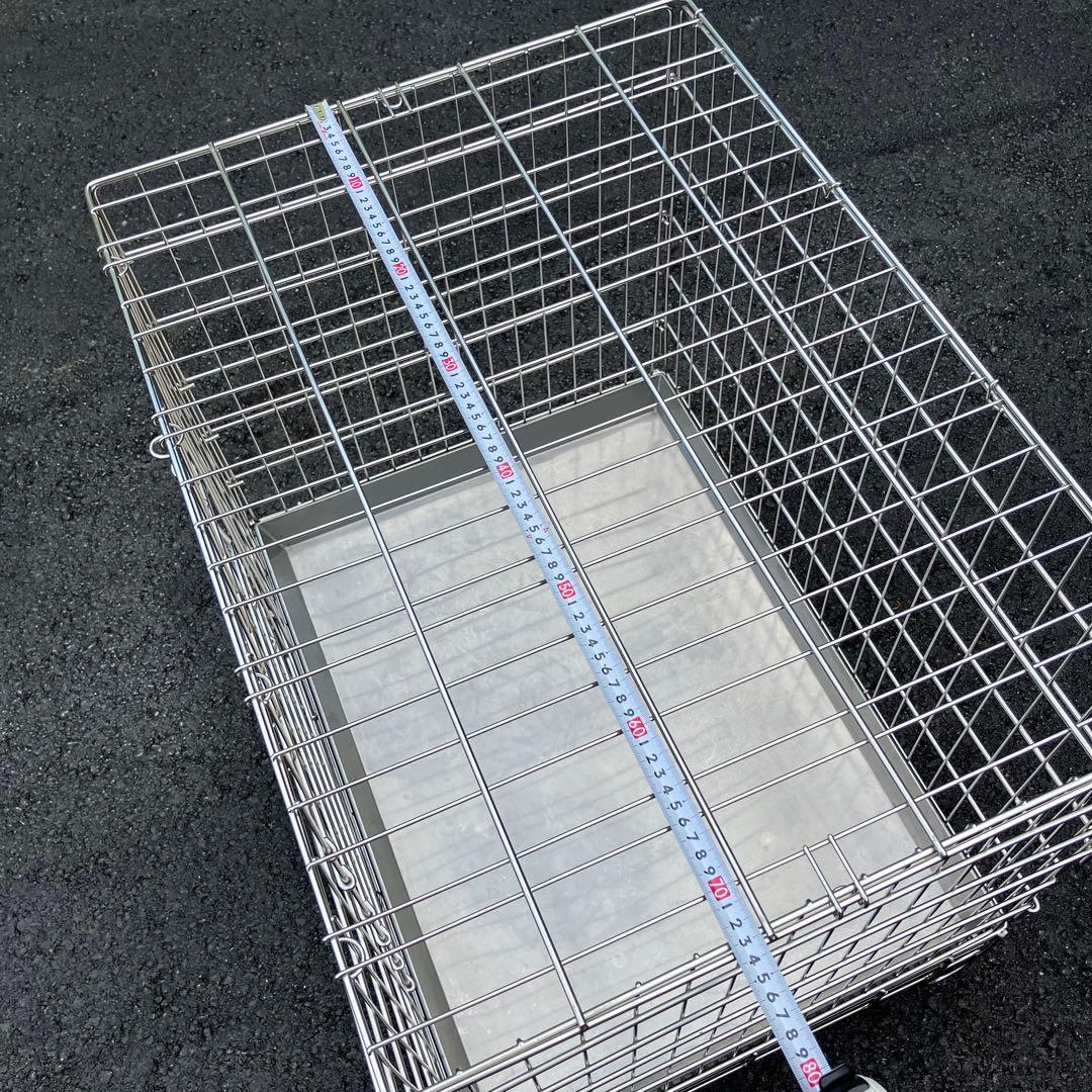 ハチコウ ステンレスケージＬ−ＳＯＰ 長面扉780mm×550mm×H680mm