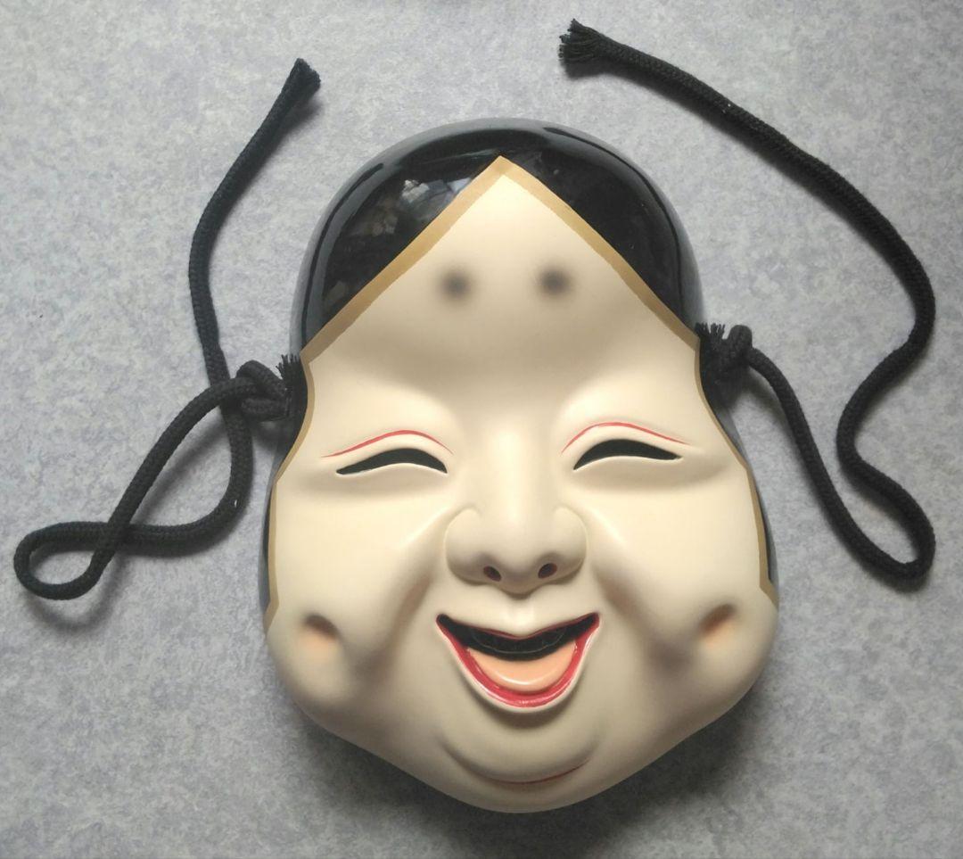 新品☆御多福（おたふく）と手工人の能面　お面　２点セット