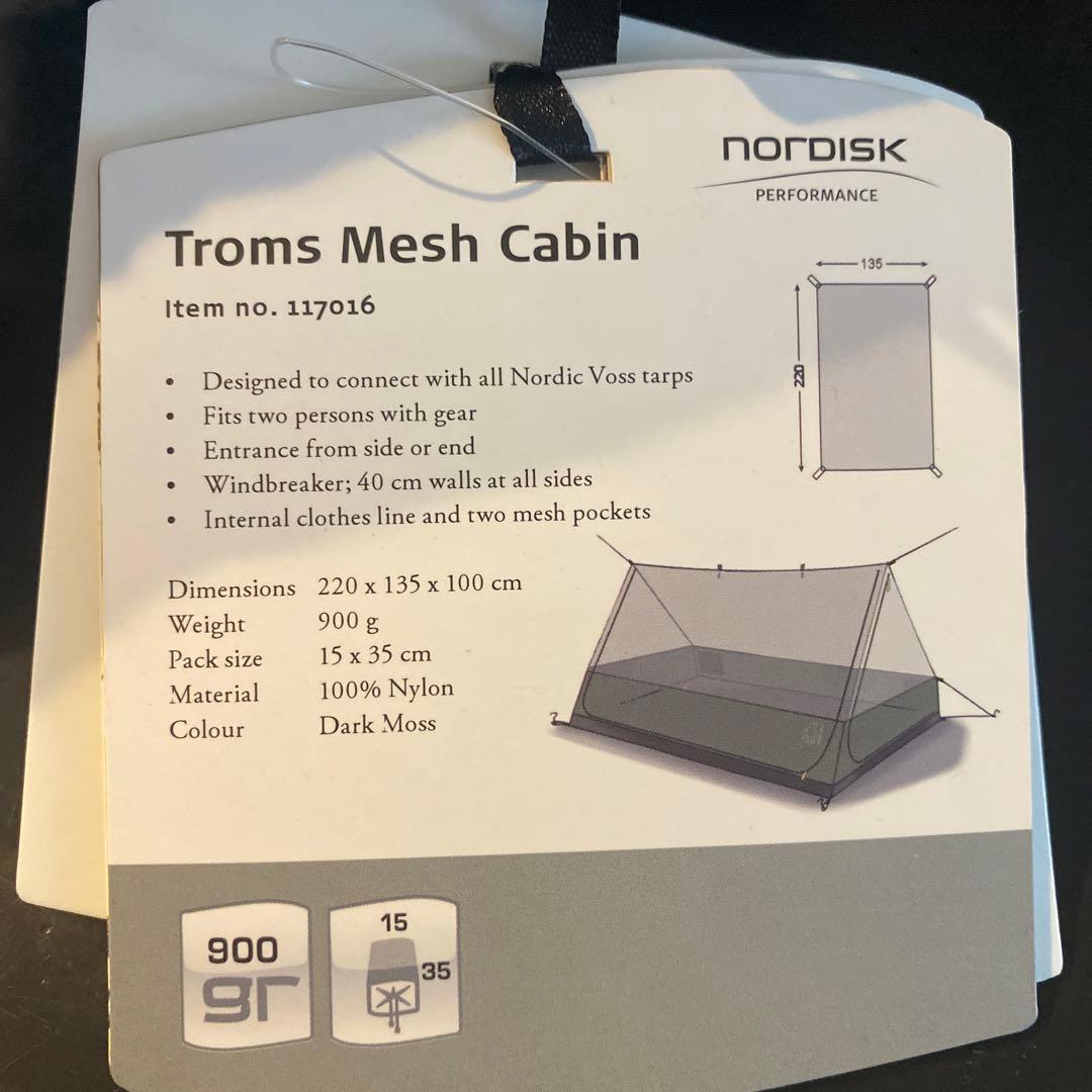【新品未使用】ノルディスク Troms Mesh Cabin 117016