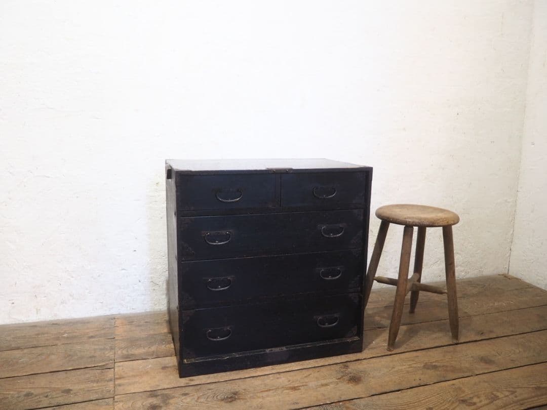 1259　 アンティーク　小箪笥　棒タンス　収納棚　骨董　レトロ　インテリア