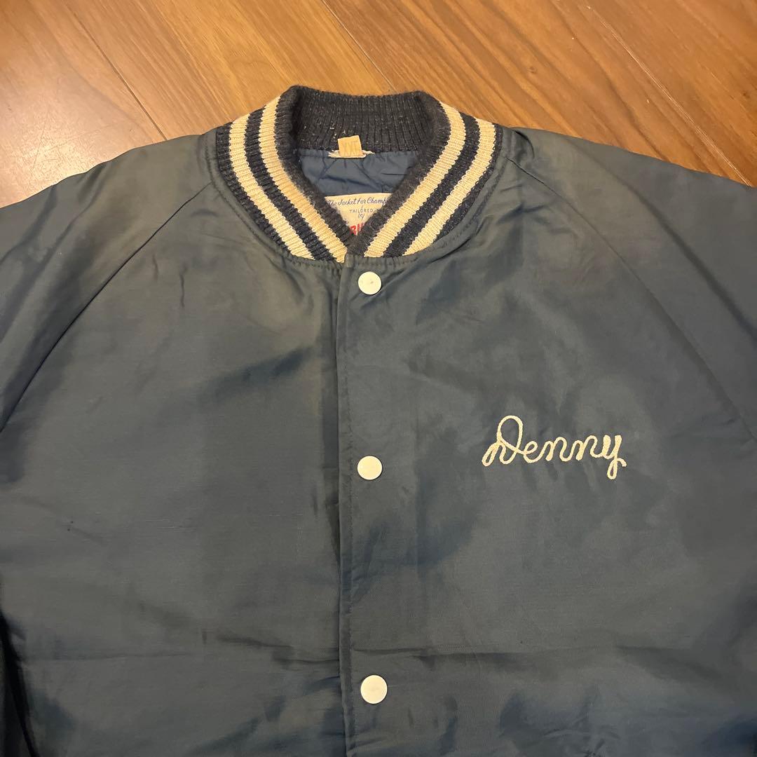 Vintage BUTWIN 80s/ヴィンテージジャケット/XXLネイビー