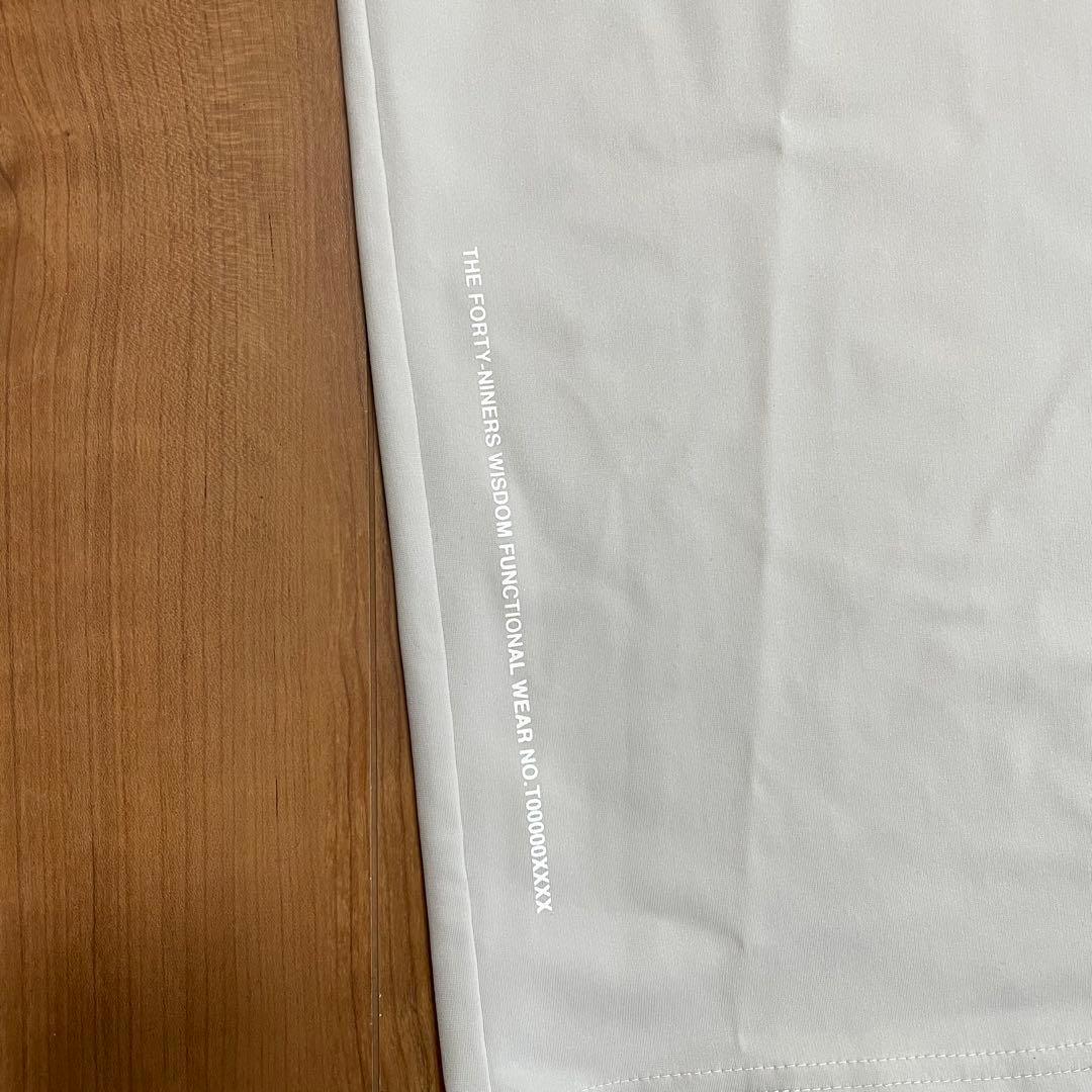 新品タグ付き　TFW49 カラーレスポロシャツ　ライトグレー　L ゴルフ