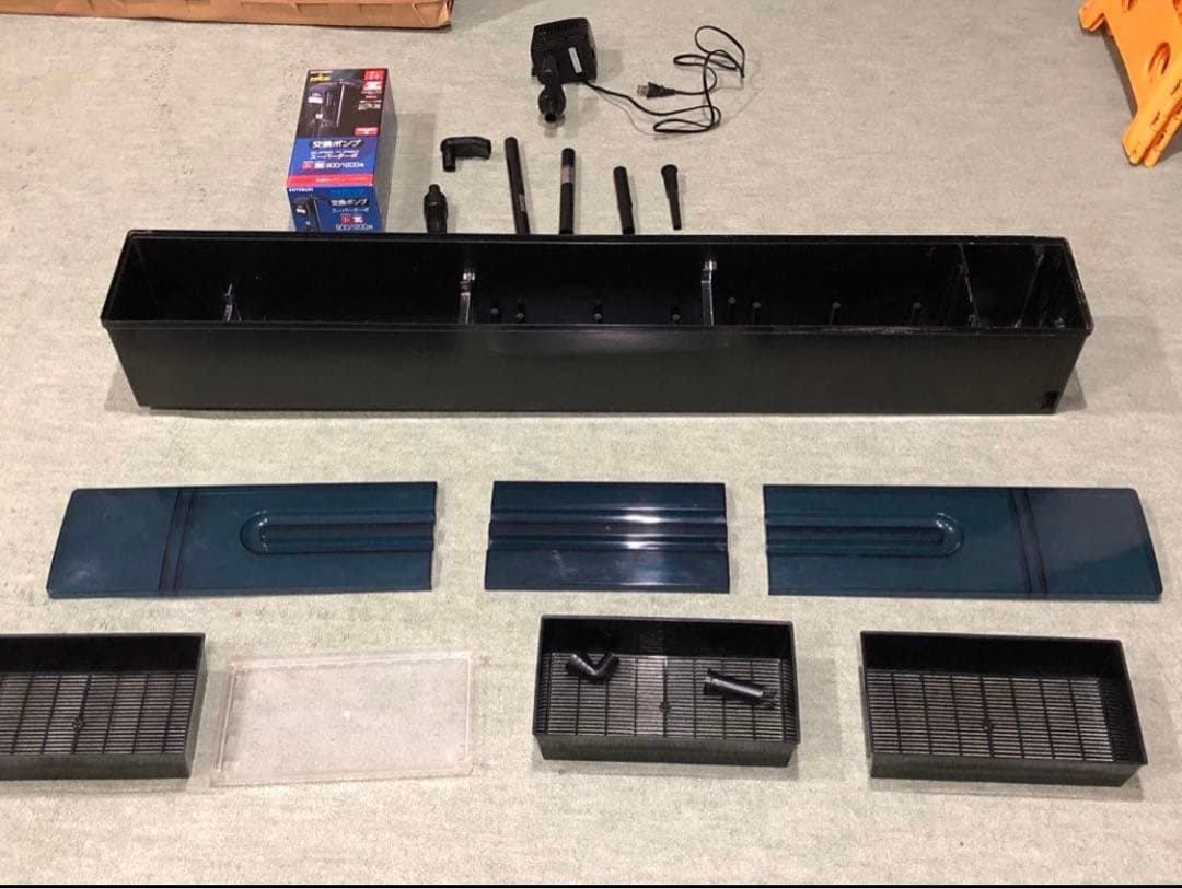 アクリル水槽 1200×500×500 上部濾過・交換ポンプ・蓋2枚！！