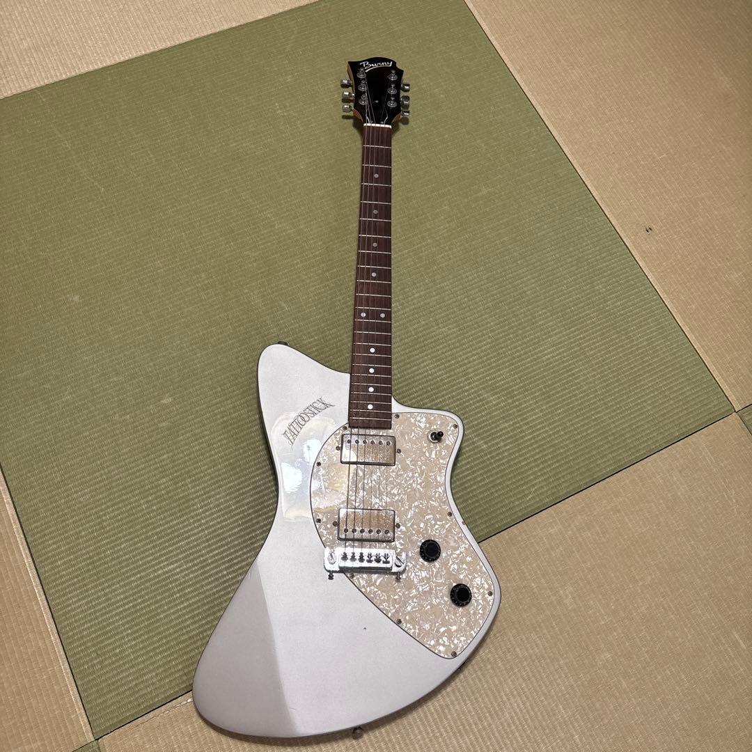 Burny バーニー エレキギター シャチ シルバー