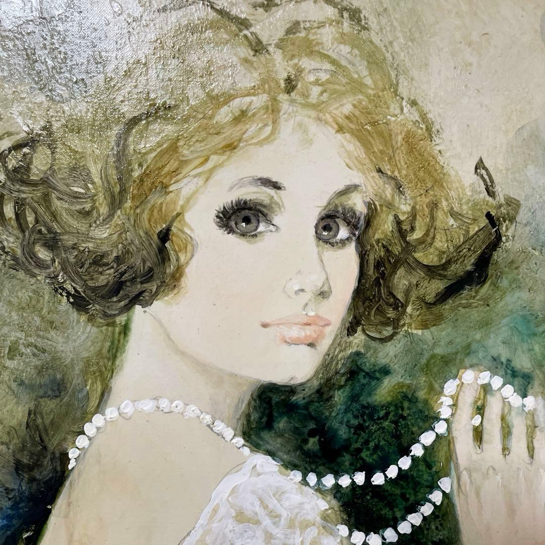 ベルナール・シャロワ『クレール』油彩 F12 原画 貴重オリジナル作品 保証書有