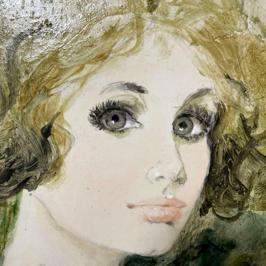 ベルナール・シャロワ『クレール』油彩 F12 原画 貴重オリジナル作品 保証書有