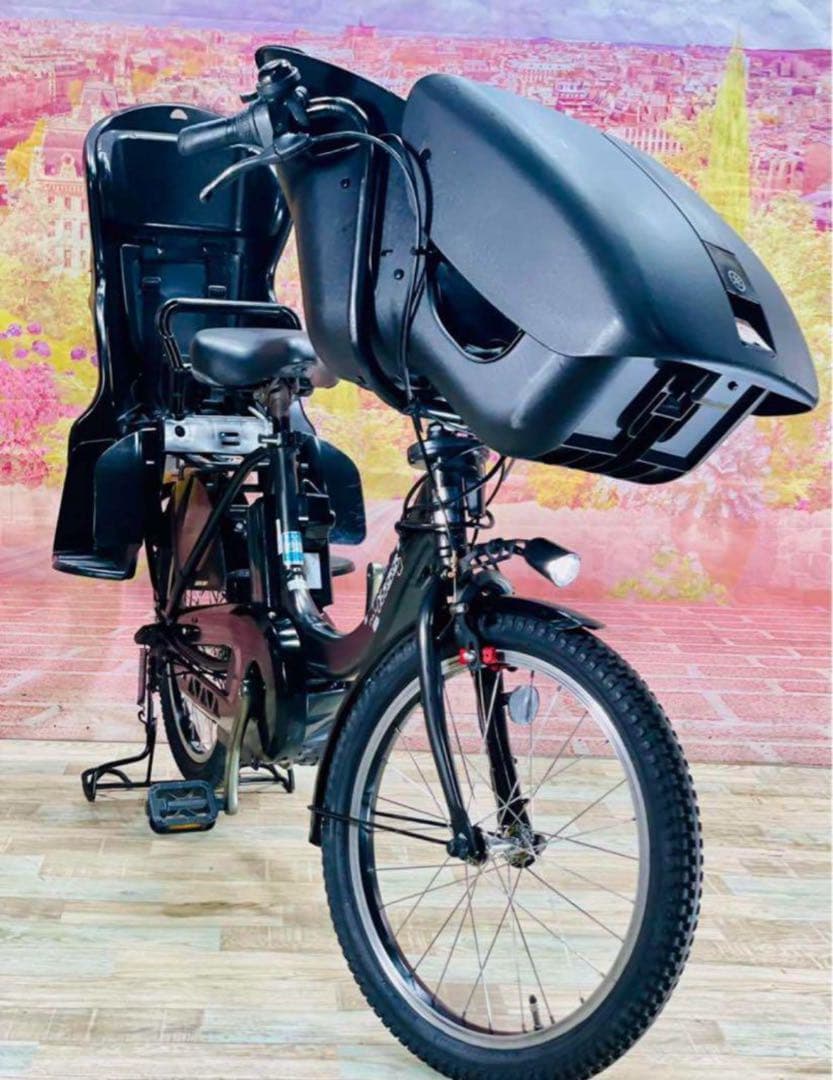 K2023 電動自転車ヤマハ パスキス子供乗せ 20インチ ブラック 送料無料