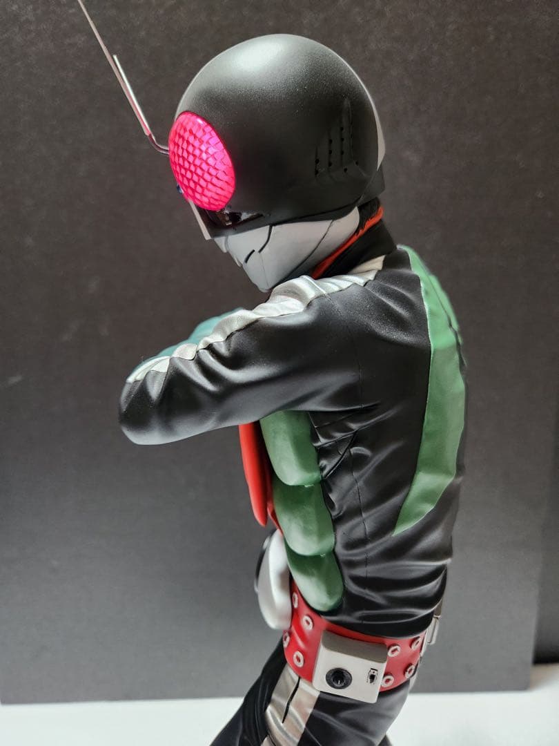 【遂に出品！究極のプロ完成品No5 】電飾★海洋堂 メガソフビ 仮面ライダー2号