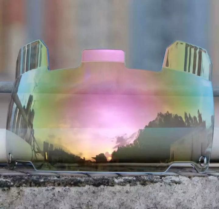 アメフト アイシールド クリアレッド