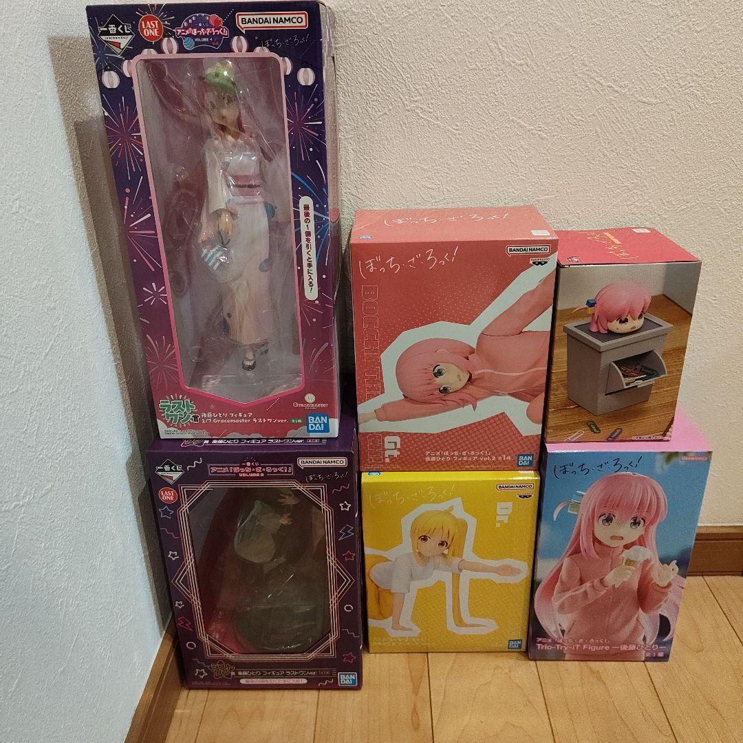 ぼっちざろっく！　一番くじラストワン、プライズフィギュアセット