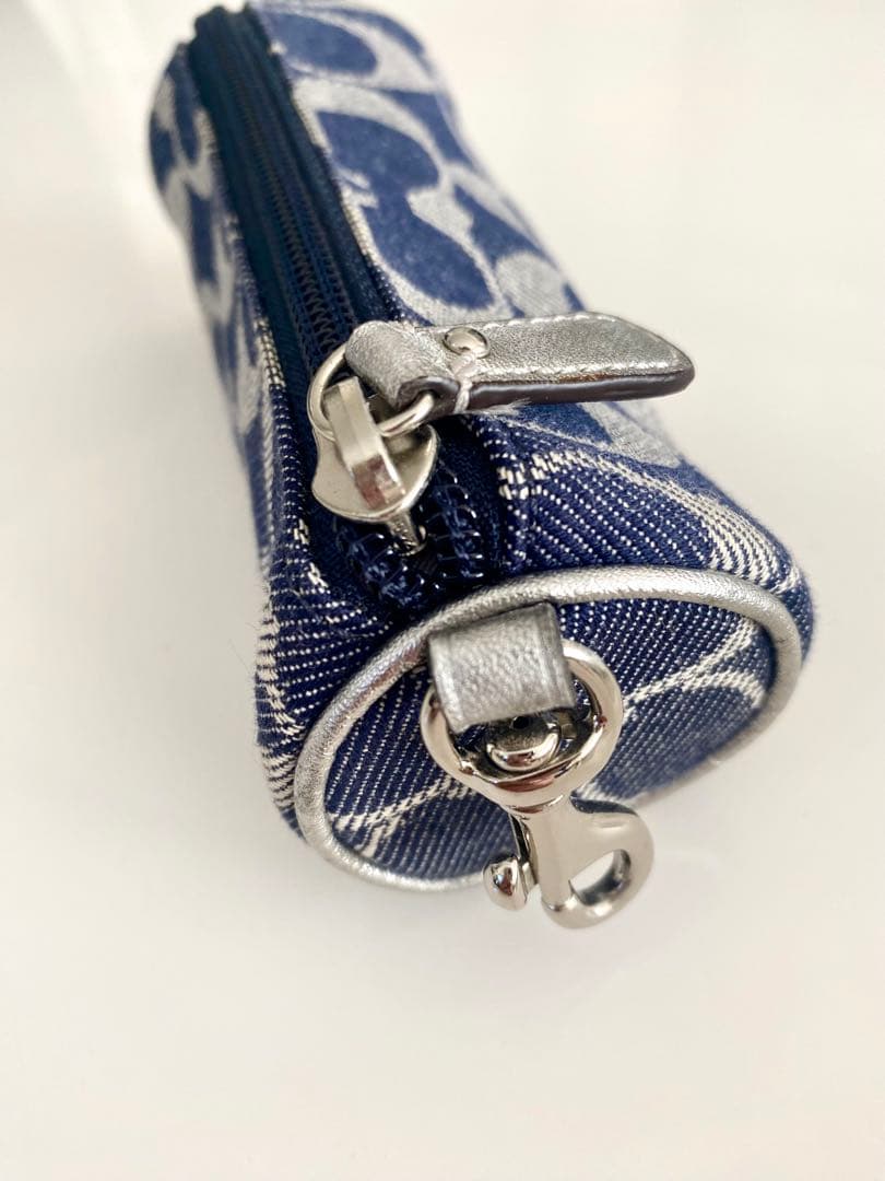 COACH ゴルフボールポーチ シグネチャー デニム