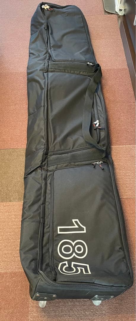 キャスター付きスキーバッグ 185cm 黒