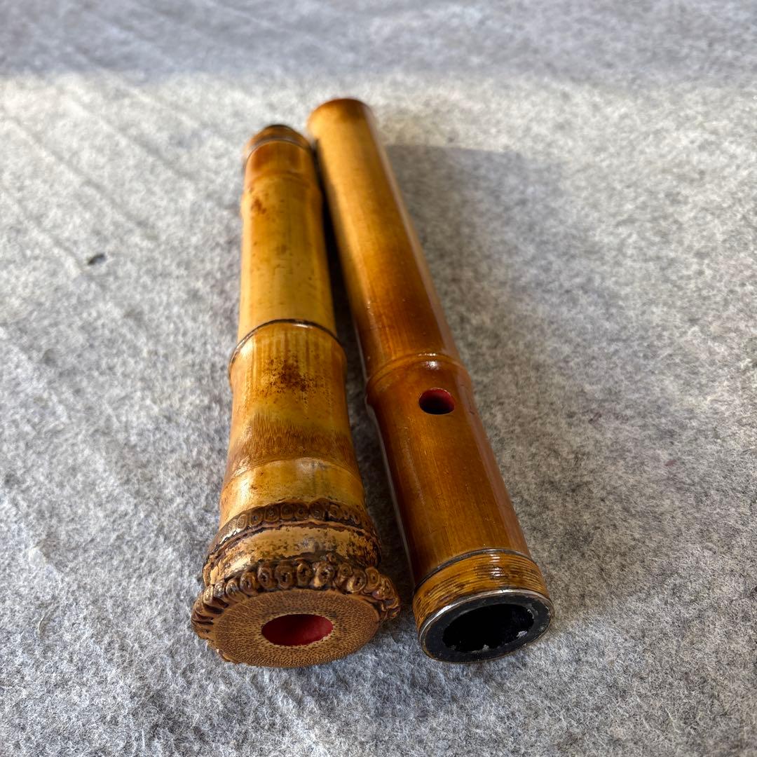 260尺八　一尺八寸管月山銘