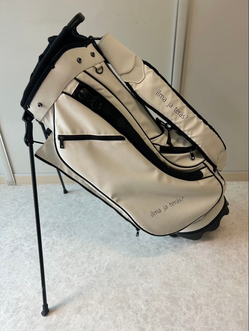 Lahella golf ホワイト スタンド式　キャディバッグ