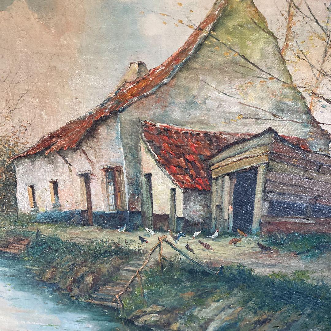 大きな油絵★風景画★送料込み