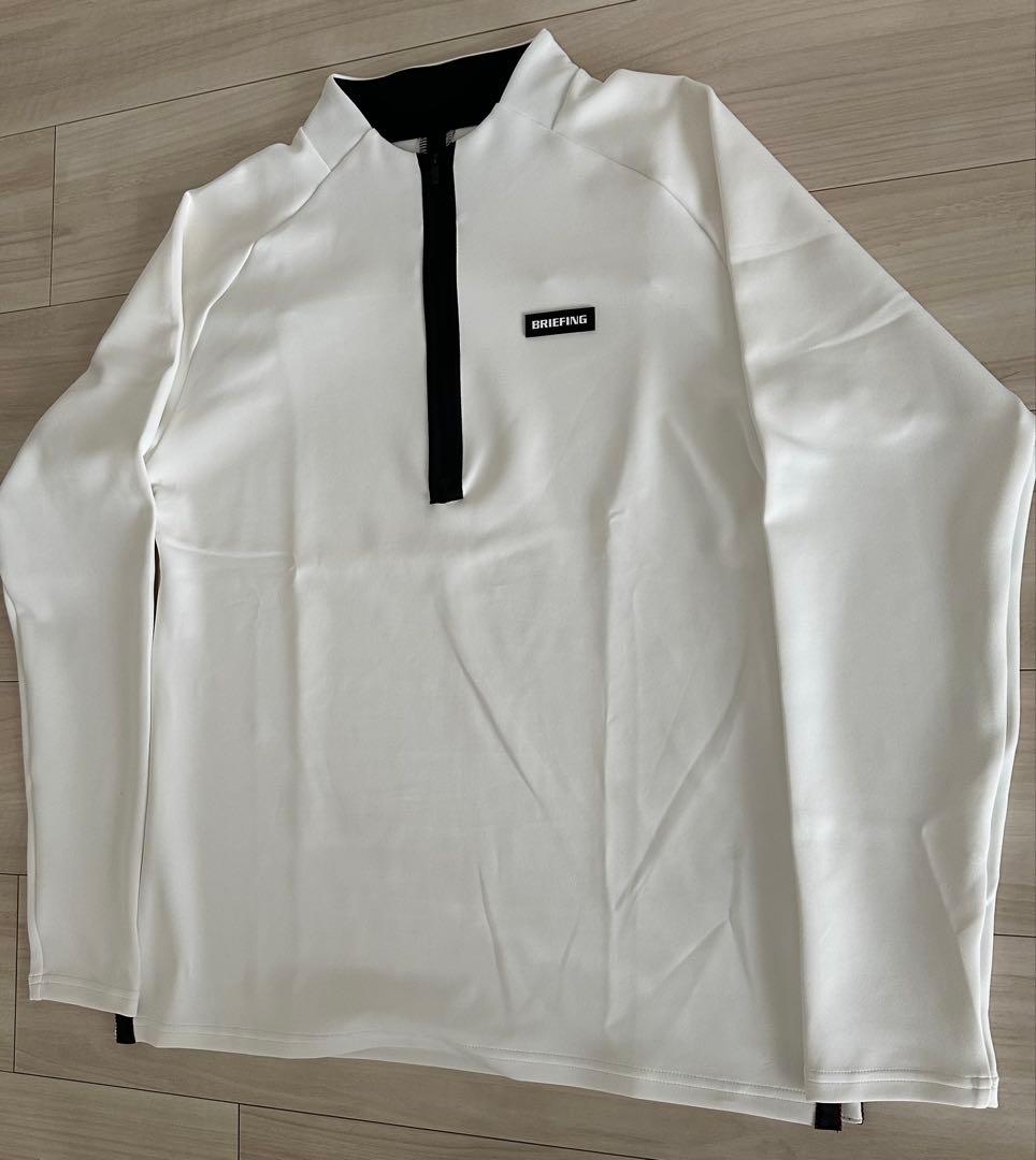 ブリーフィング ハーフジップシャツ M ホワイト 新品未使用品