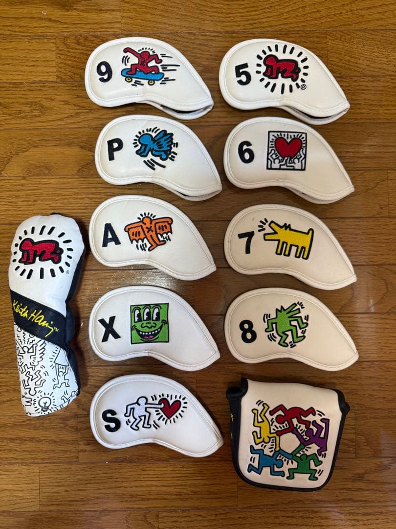 【限定】キース・ヘリング × ゴルフ キャディバッグセット（ヘッドカバー付き）