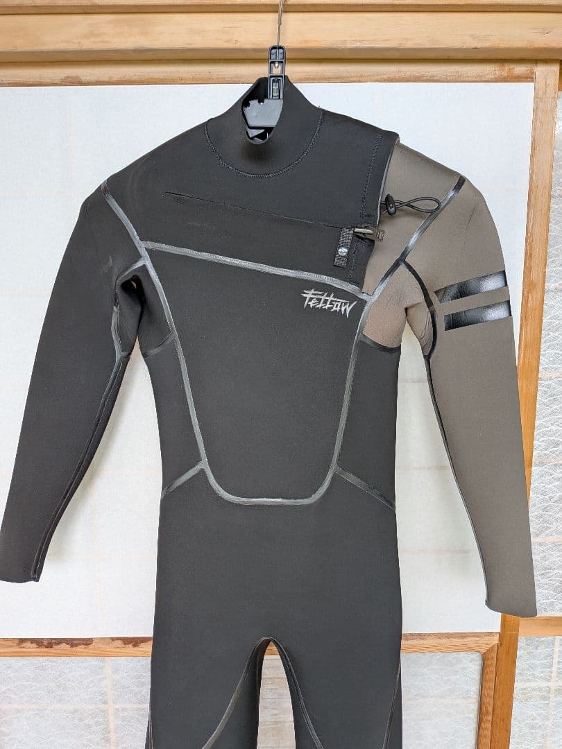 FELLOW メンズ フルスーツ ワンショルダーチェストジップ 1.5mm